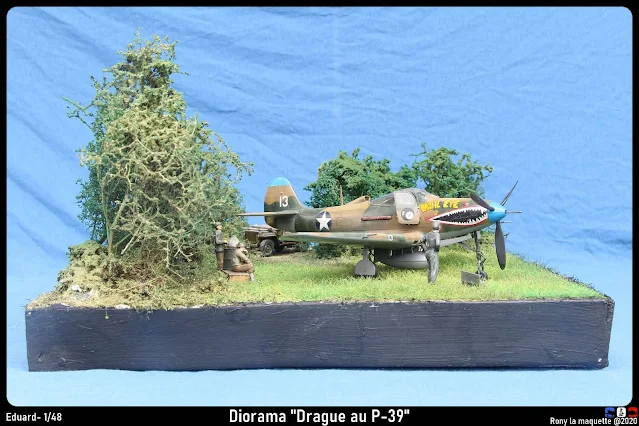 Diorama P-39 Airacobra "Drague au P-39".