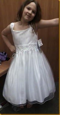 evans flower girl dress