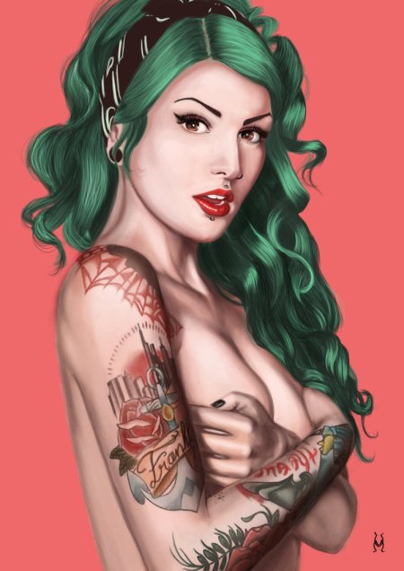 marta gonzález villena ilustrações pin-ups bad girls mulheres