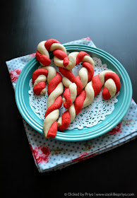 Eggless Candy Cane Sugar cookies