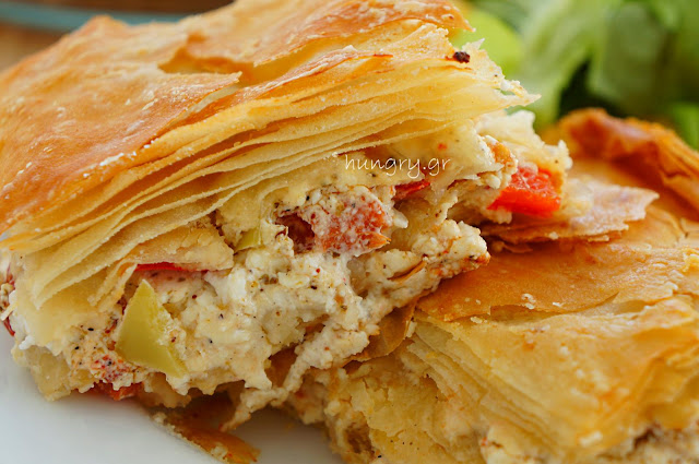 Feta Pie with Peppers