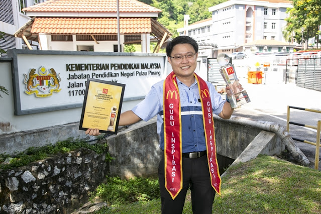 McDonald’s Malaysia, Anugerah Guru Inspirasi 2021 Winners, Cikgu Ong Soon Yeong, SJKC Pulau Betong, Pulau Pinang, Guru Inspirasi Malaysia, Lifestyle