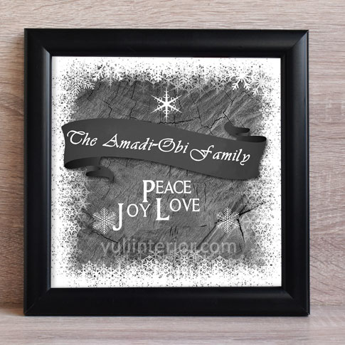 Personalized Monochrome Family Wall Frame in Port harcourt, Nigeria