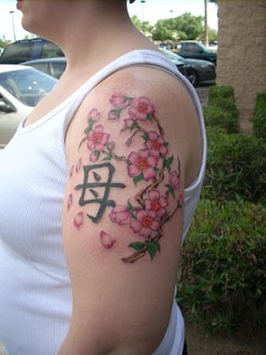 Arm Sakura and Cherry Blossom Tattoo For M en- japanese tattoos 543