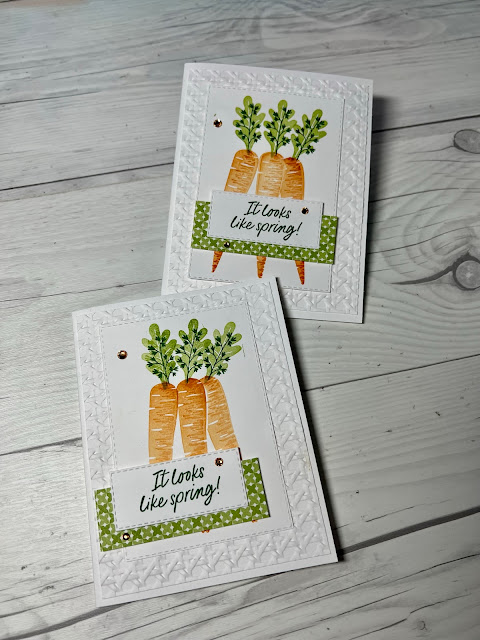 Spring greeting card using Thanks A Bunch Stamp set from Stampin' Up!