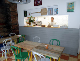 Picture inside the new licensed Yellow Belly Pizza Company Pizzeria in Brigg town centre