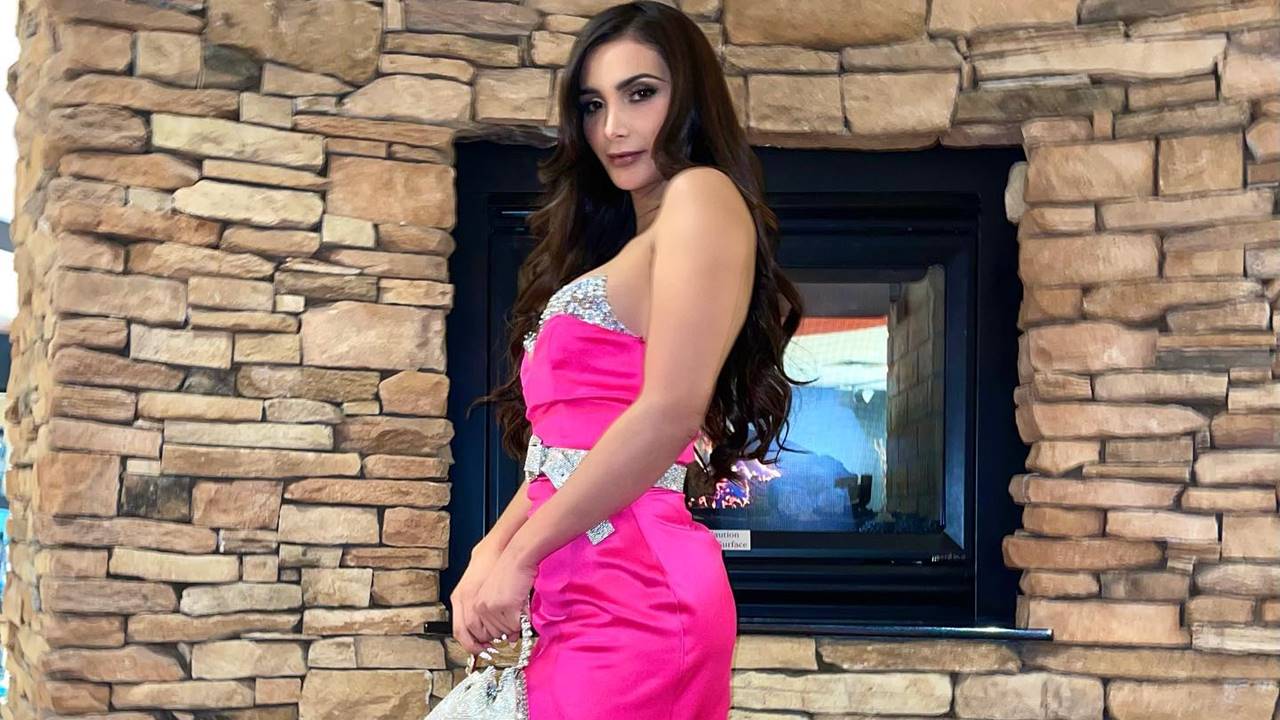 Ivanna Diaz – Most Beautiful Transgender in Women's Strapless Pink Dress