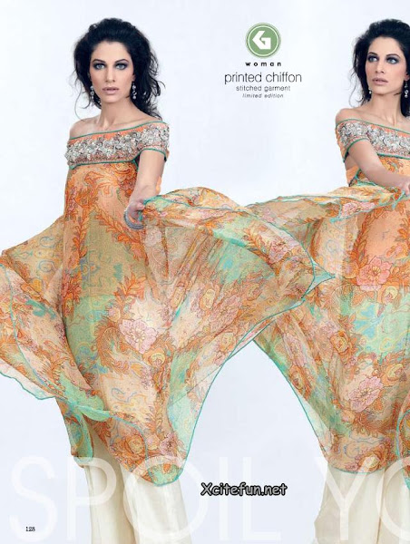  Gul Ahmed Chiffon Suits Collection - Fashion Style