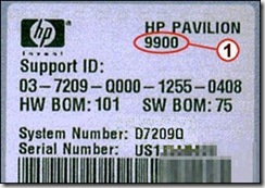 Product ID label for computer
