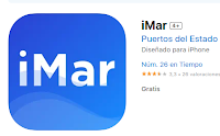 Captura de pantalla de la Apple Store, donde se encuentra alojada la APP iMar
