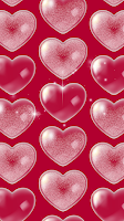 preppy pink heart wallpaper