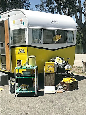 summer,just for fun,entertaining,glamping,DIY,diy decorating,vintage,vintage style, outdoors,trailers,campers,vintage trailer,vintage camper,Shasta ReIssue,Shasta trailer, lemon decor,Lemon Drop Divas,glamping decor,yellow decor,lemon decor.