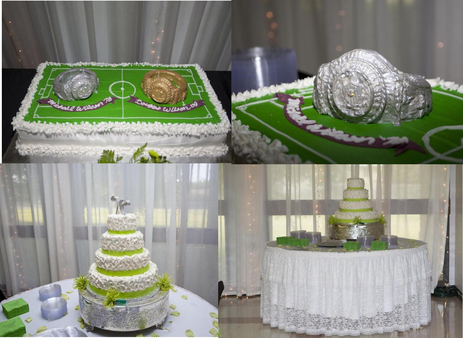 black and lime green wedding