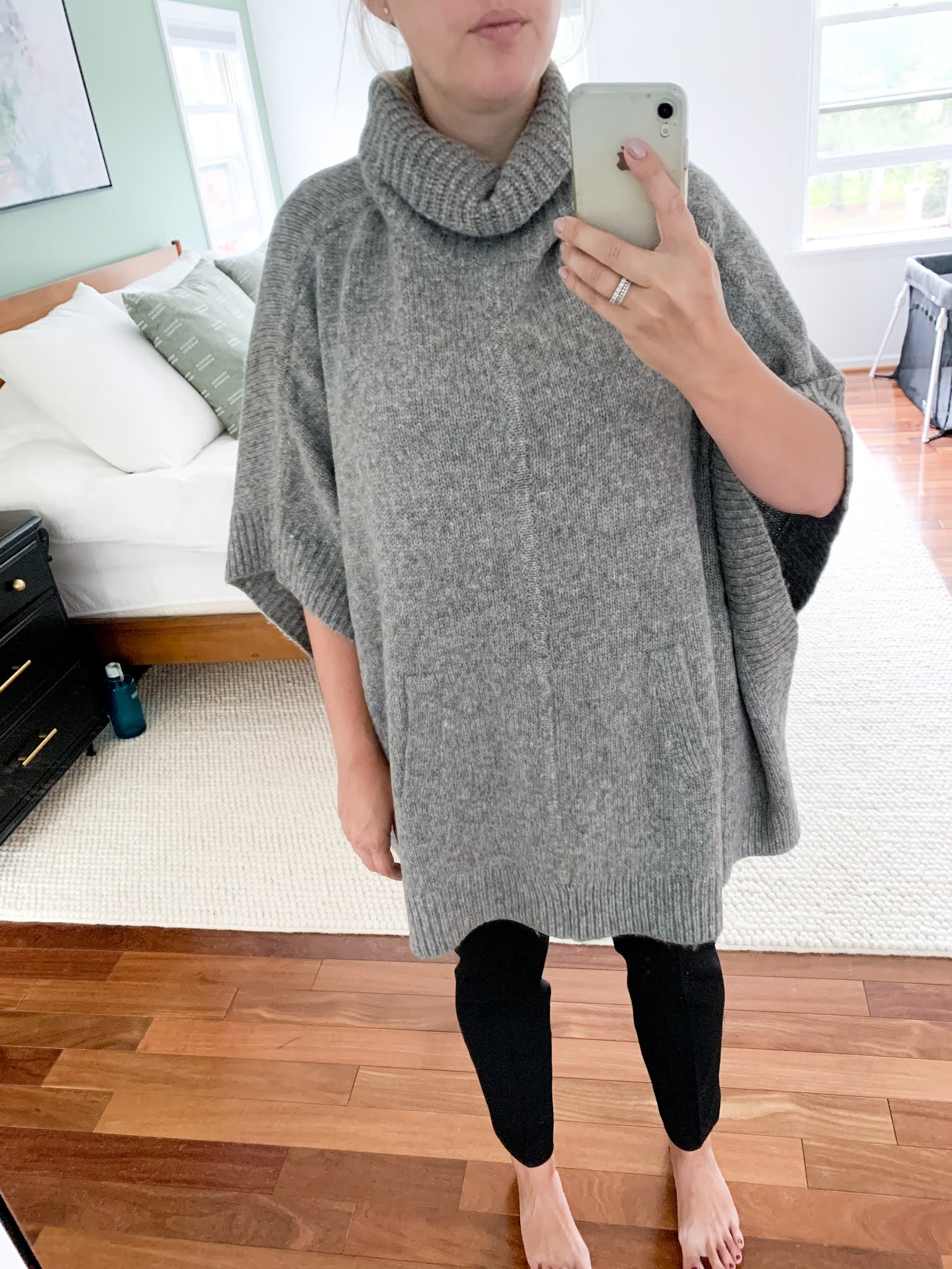 jcrew Relaxed turtleneck poncho