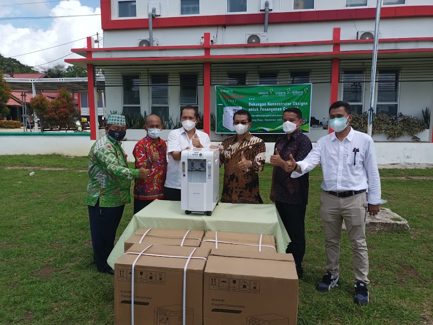 Bantuan Oksigen Konsentrator dari PT. Adaro untuk UPTD RSUD Puruk Cahu