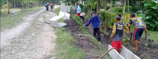 Pembangunan di Desa Rejomulyo Ngawi