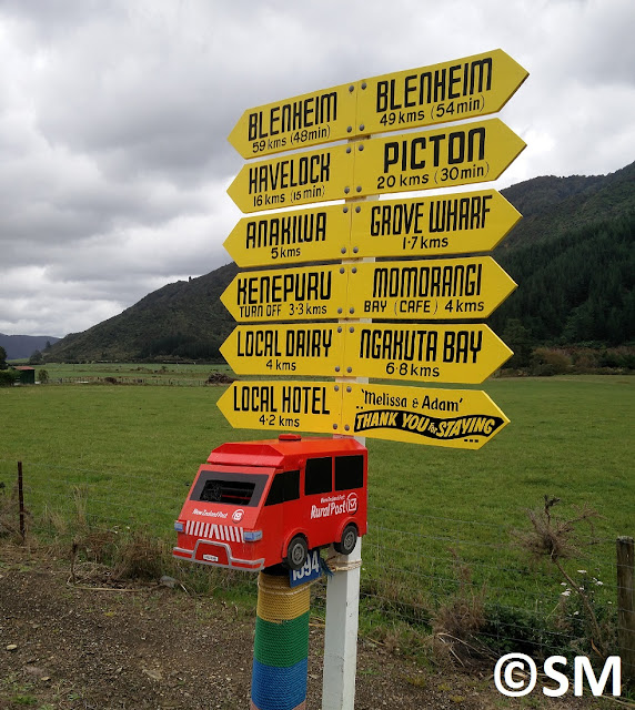 Photo d'une boite au lettres voiture de la poste de Nouvelle-Zélande