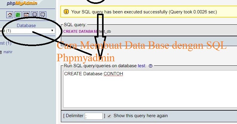 Cara membuat Database dengan SQL Phpmyadmin