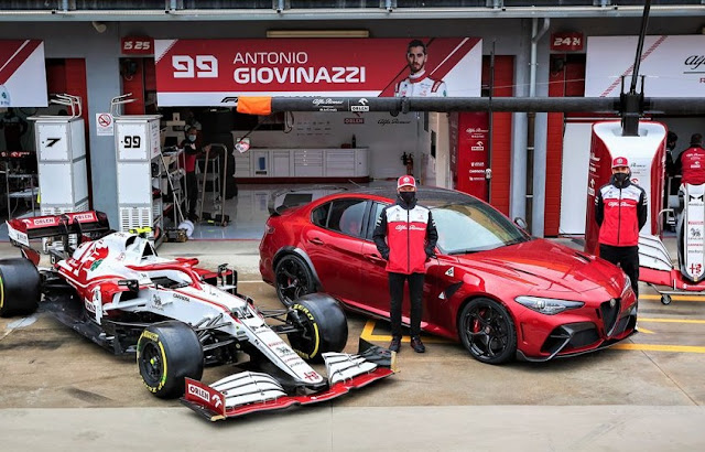 Kimi Räikkönen και Antonio Giovinazzi Imola