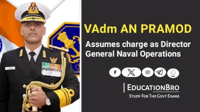 VAdm AN Pramod assumes charge as Director General Naval Operations
