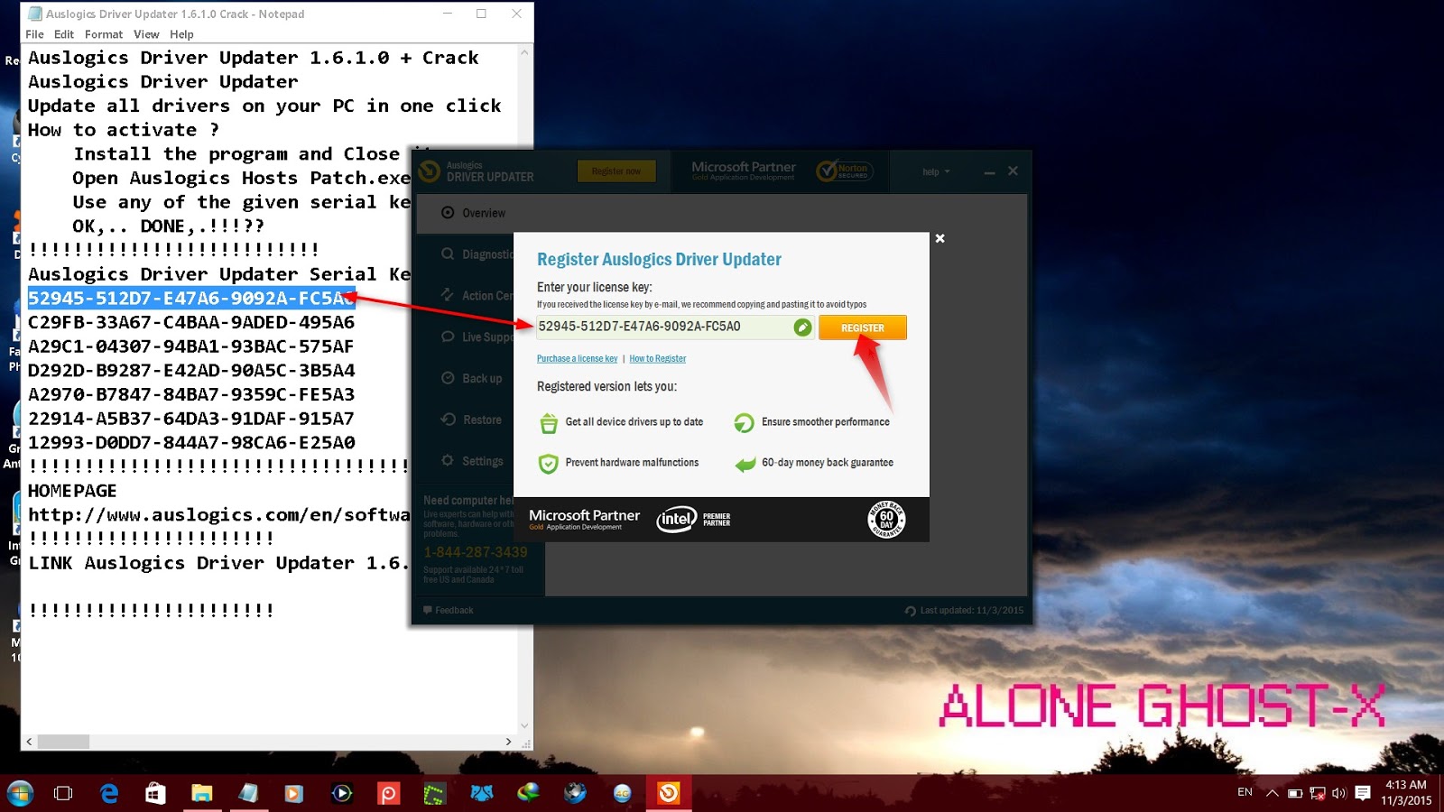 Auslogics driver updater license Key