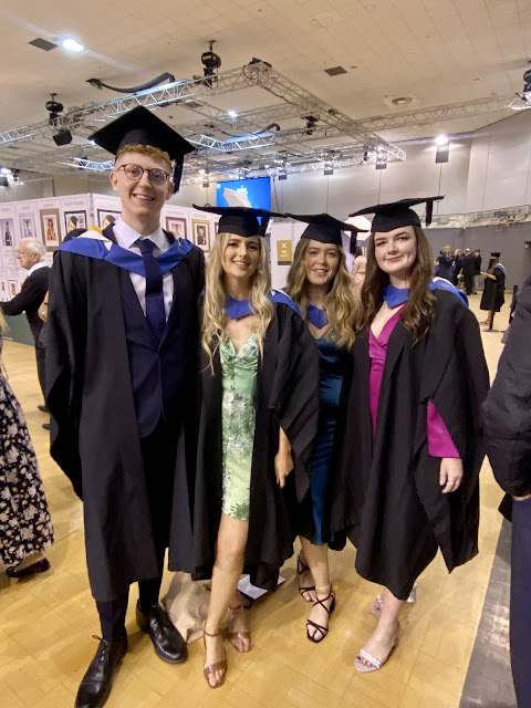 Bournemouth university graduates in cap and gown