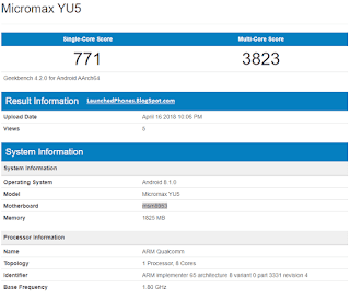 Micromax next phone Yu 5