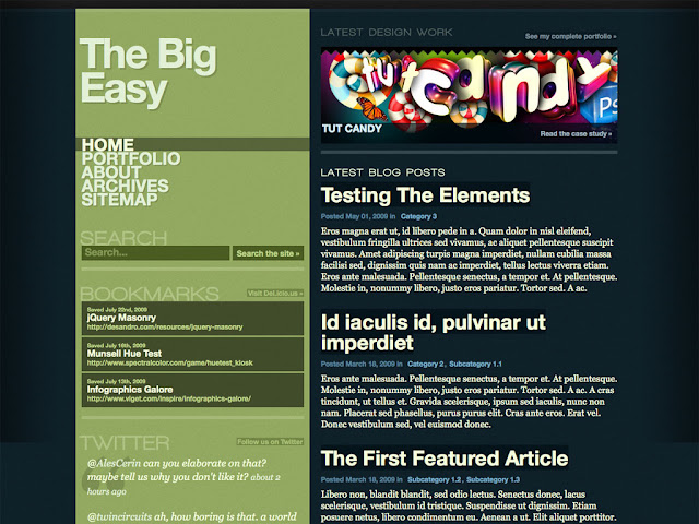 The Big Easy Wordpress Theme Free Download.