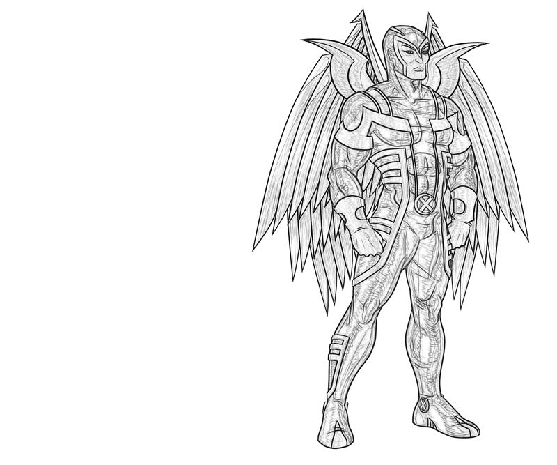 Printable Archangel Character Coloring Pages title=