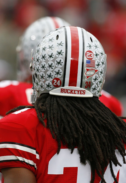 ohio state buckeyes football helmet stickers