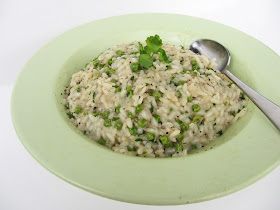 risotto with peas