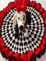 PATRON GRATIS MANTA DE APEGO PERRO DE CROCHET