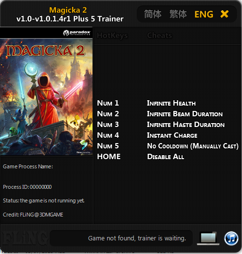 Magicka 2 v1.0-v1.0.1.4r1 Plus 5 Trainer ~ IKI SANG BLOG