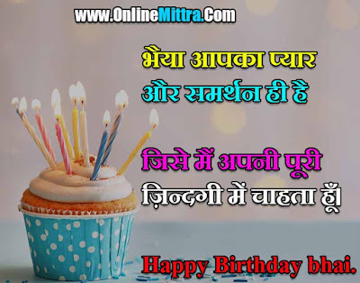 Birthday Wishes For Little Brother in Hindi