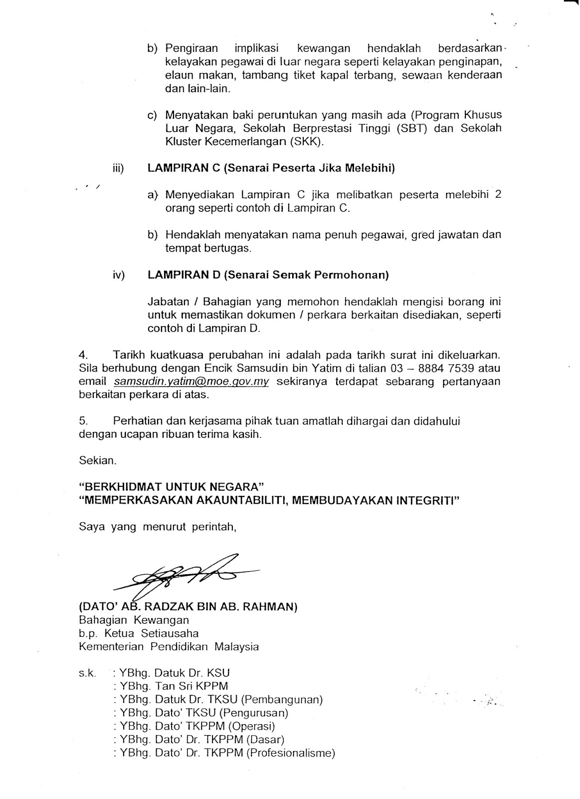 Contoh Surat Rasmi Permohonan Kebenaran - Mosik Express