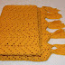 Hand made Crochet Picnic Blanket, Ripple Throw, Lap Blanket, Stroller Throw, Ripple Yellow Afghan