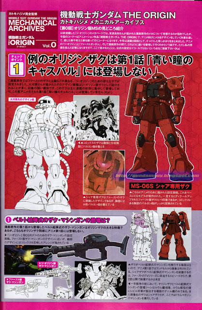 Mobile Suit Gundam The Origin - Katoki Hajime Mechanical Archives