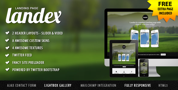 Landex - Multipurpose Responsive Landing Page - Creative Landing Pages