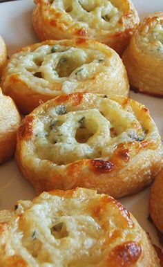 Super Bowl Three Cheese Pinwheels - 1/2 cup shredded mozzarella cheese, 1/4 cup…