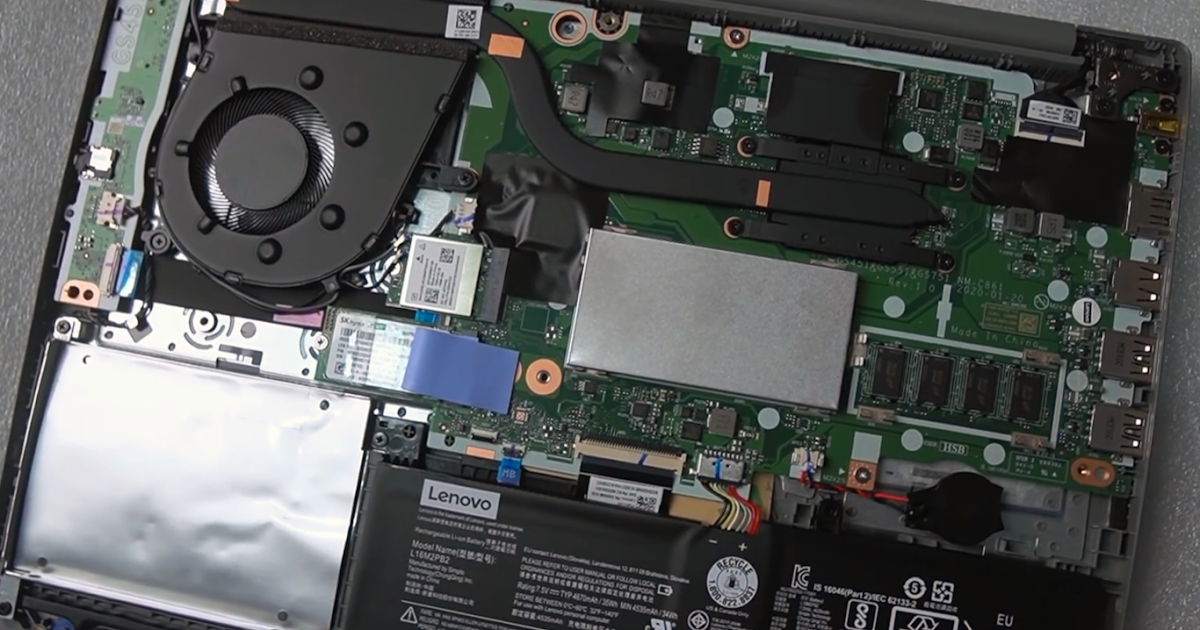 Bongkar Laptop Lenovo IdeaPad Slim 3, Pilihan Upgrade HDD