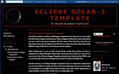 Three Column Layout from Deluxe Blogger Template