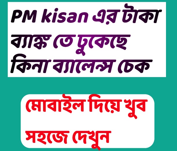 Pm kisan bank balance check online