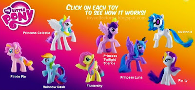 McDonalds  My Little Pony Happy Meal Toys 2014 8 ponies to collect