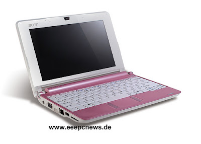 Pink Acer Aspire One Netbook