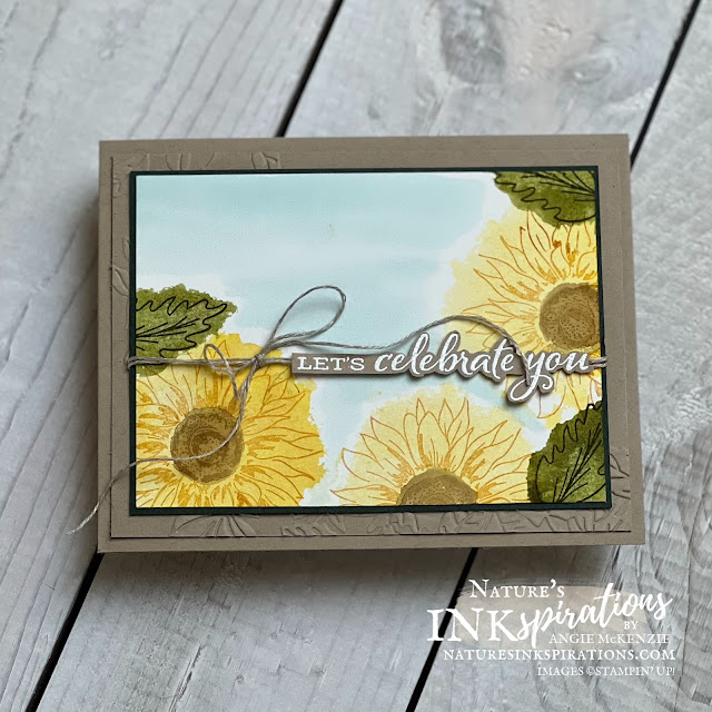 Paper Pumpkin Sweet Sunflowers Alternative 2 (front) | Nature's INKspirations by Angie McKenzie