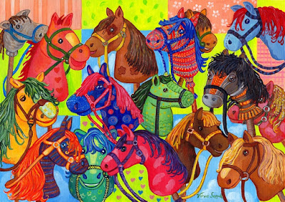 A jigsaw puzzle of hobby-horses / Palapeli keppihevosista