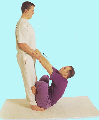 LIFTING HEAD TO CROSSED KNEES