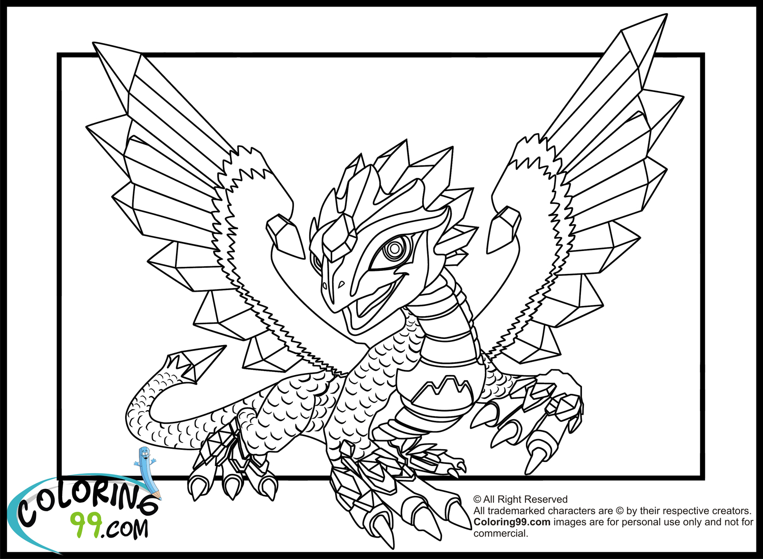 Download Skylanders Dragons Coloring Pages | Team colors