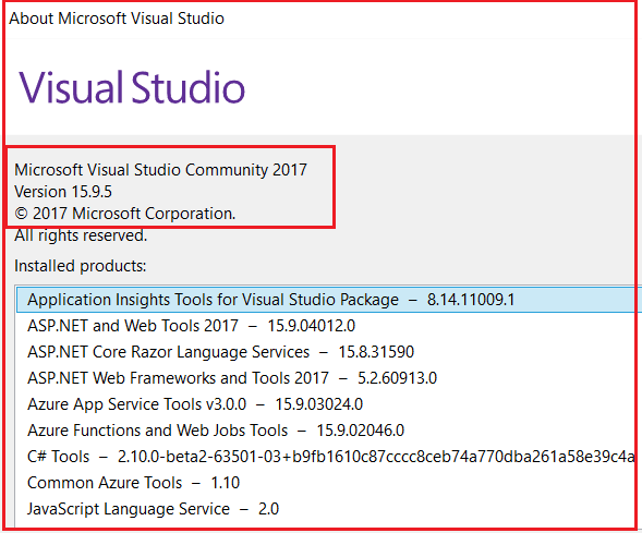 How to Check and Upgrade the Version in Visual Studio