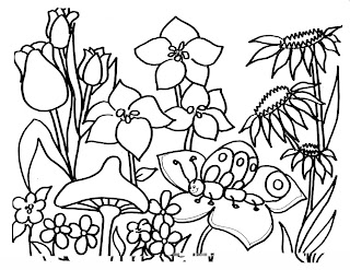 coloring pages of flowers for kids girls